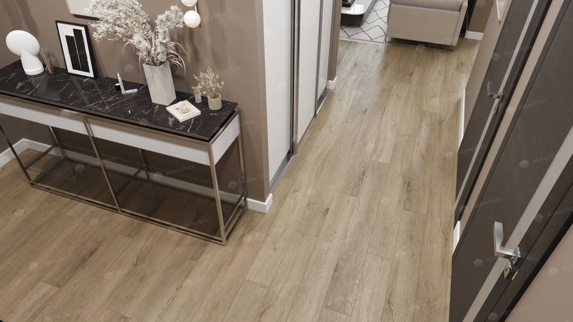 Кварц-виниловая плитка Alpine Floor Дуб Млечный Eco 7-13 Aba