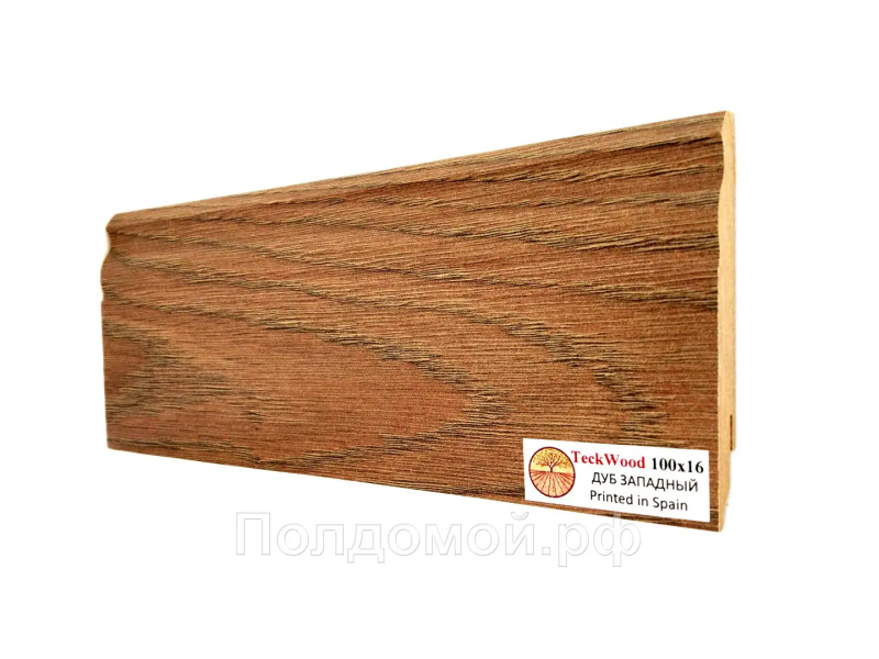 Плинтус МДФ Teckwood Дуб Западный (Oak West