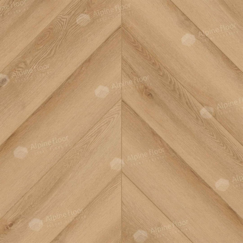 Кварц-виниловая плитка Alpine Floor Eco 18-19 Дуб Самерсет Chevron