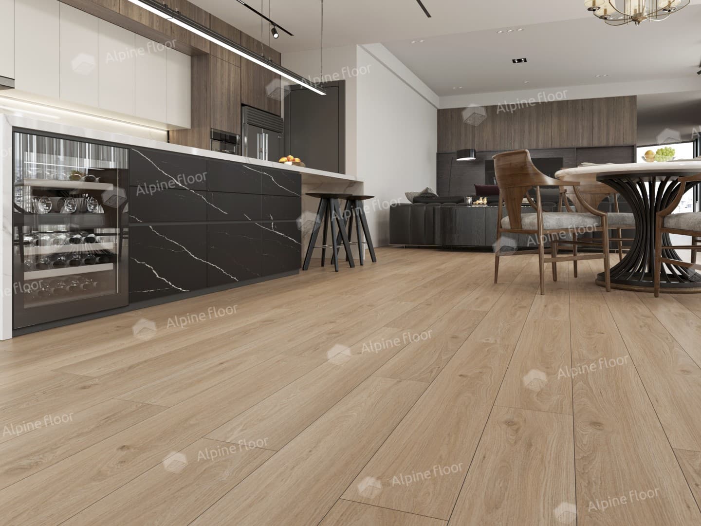 Виниловая плитка Alpine Floor Дуб Модера Eco 5-28