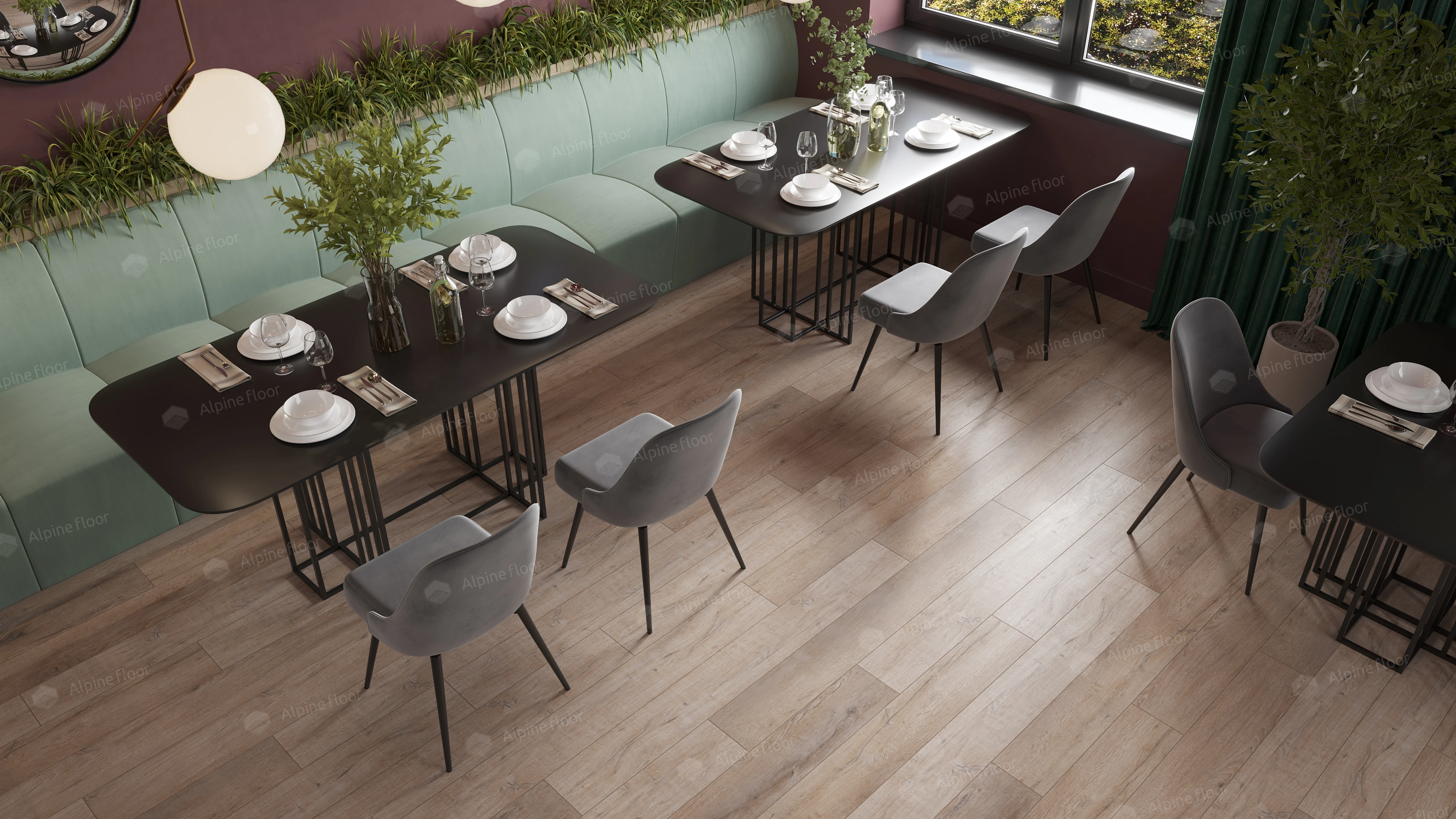 Кварц-виниловая плитка Alpine Floor Дуб Персиковый Eco 7-20 Aba