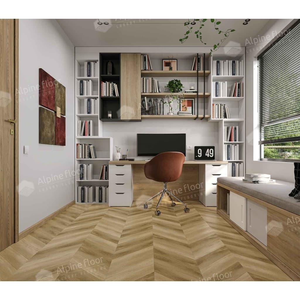 Кварц-виниловая плитка Alpine Floor Eco 18-17 Grazioso Chevron