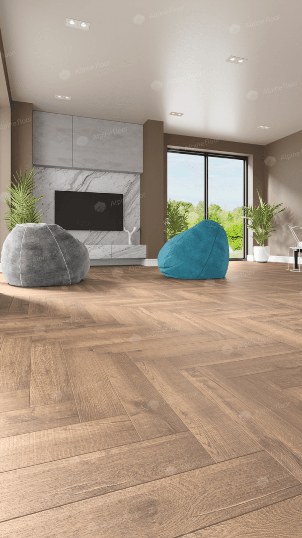 Кварц-виниловая плитка Alpine Floor Eco 19-2 Дуб Royal