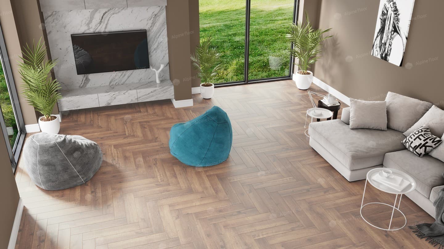 Кварц-виниловая плитка Alpine Floor Дуб Royal Eco 13-2