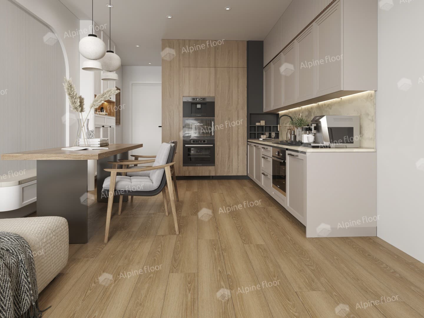Виниловая плитка Alpine Floor Eco 3-38 Дуб Сантана
