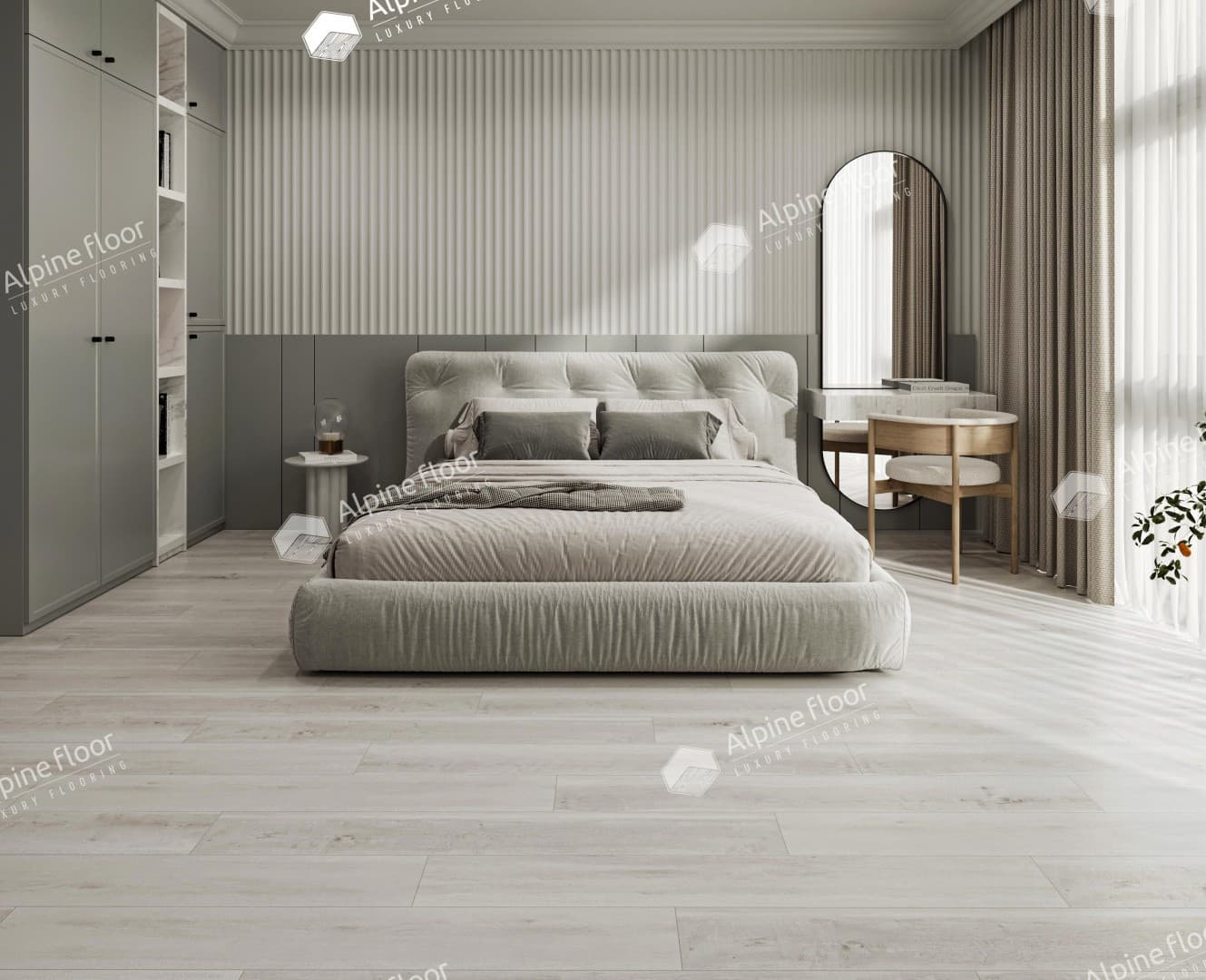 Виниловая плитка Alpine Floor Дуб Полярный Eco 5-19