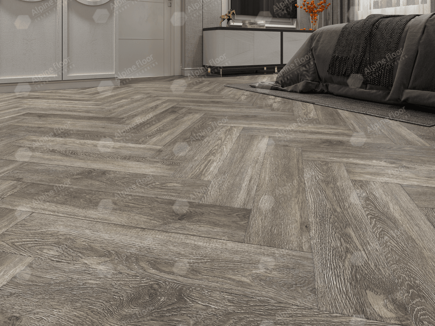 Кварц-виниловая плитка Alpine Floor Венге Грей Eco 13-8