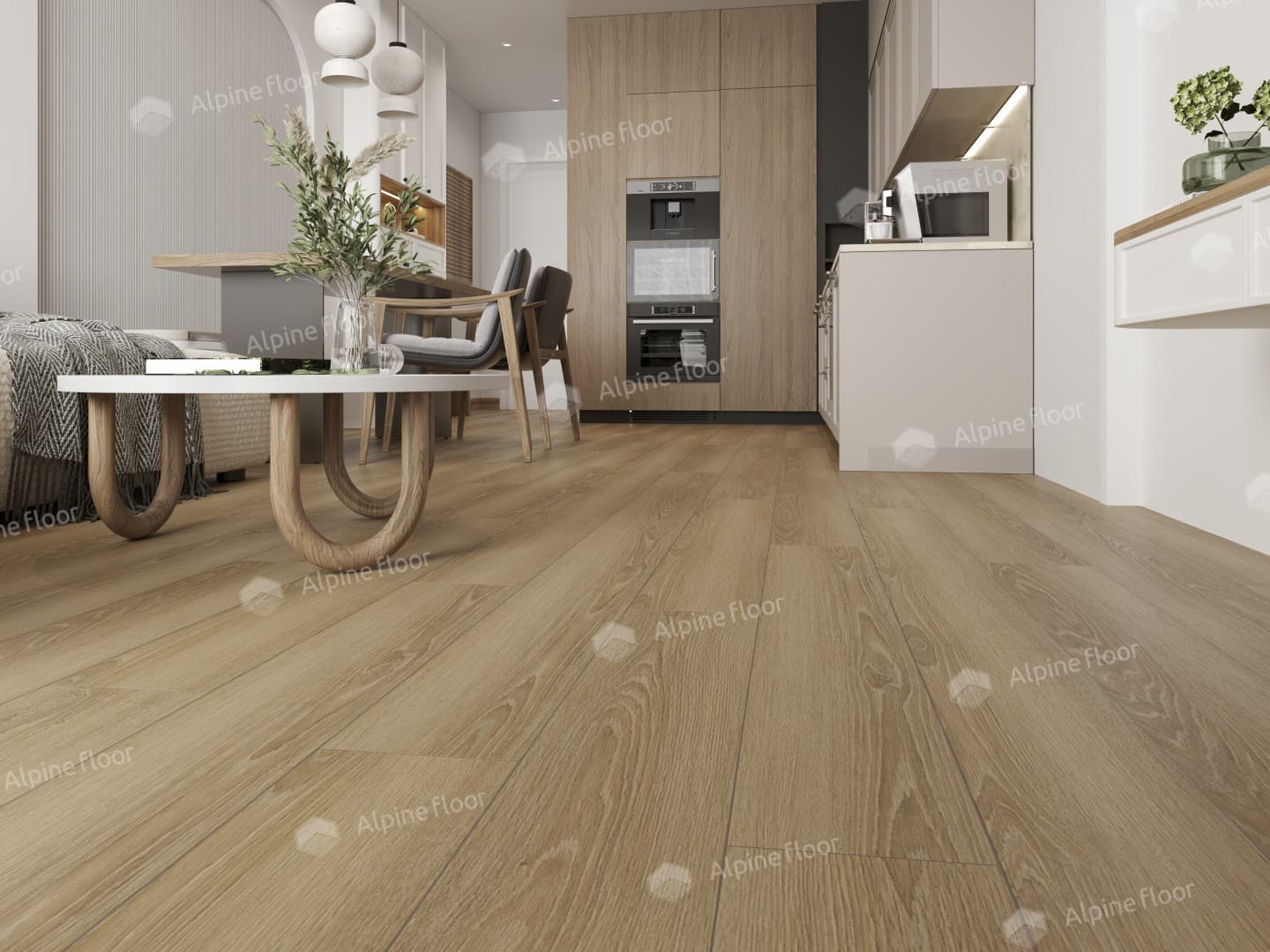 Виниловая плитка Alpine Floor Eco 3-38 Дуб Сантана
