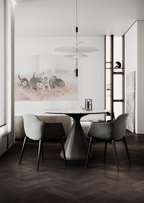 Кварц-виниловый паркет Quartz Parquet 44-1258-01 Дуб Смоляной