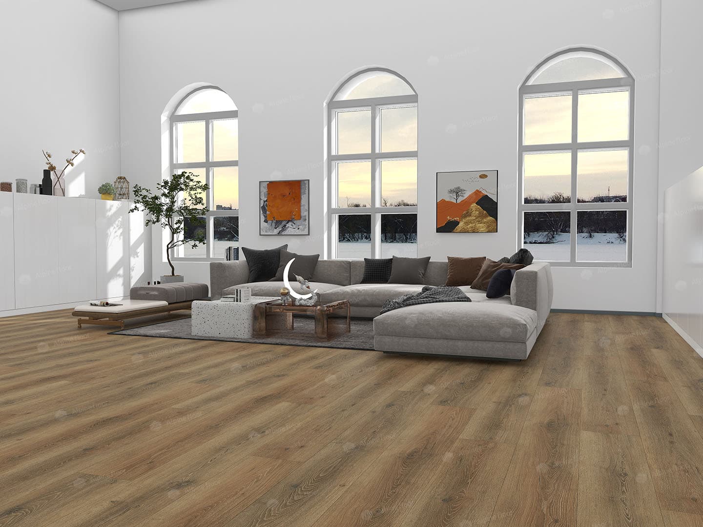 Кварц-виниловая плитка Alpine Floor Дуб Эниф Eco 7-31 Aba