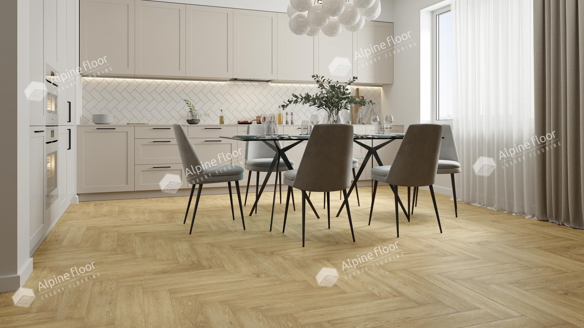 Виниловая плитка Alpine Floor Есо 16-3 Дуб Ваниль Селект