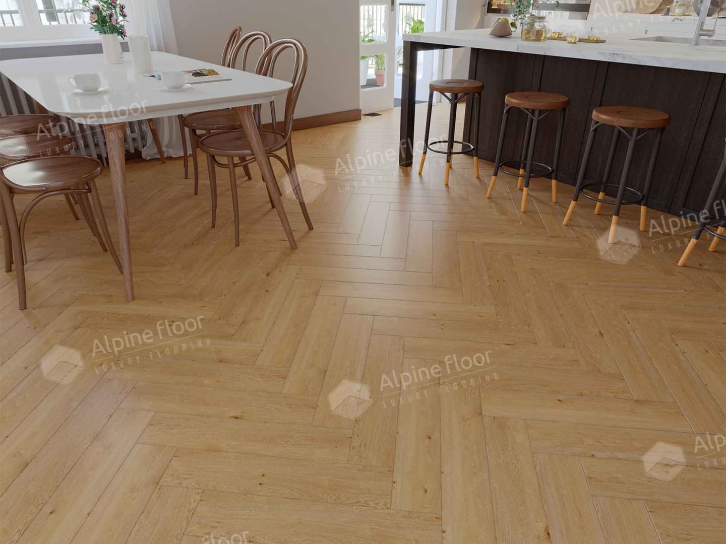 Виниловая плитка Alpine Floor Eco 16-27 Дуб Хатиса