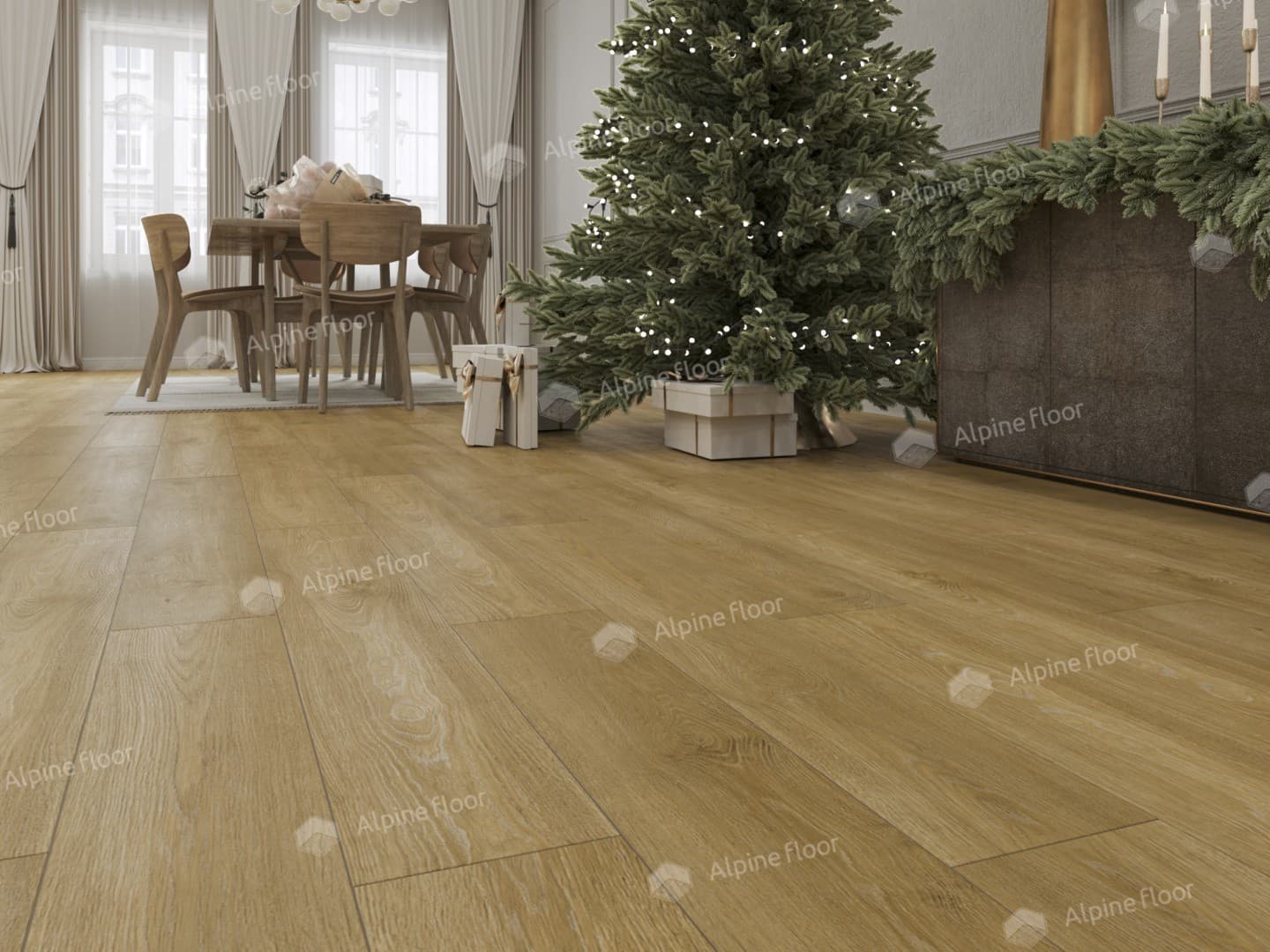 Виниловая плитка Alpine Floor Дуб Итальянский Eco 5-35