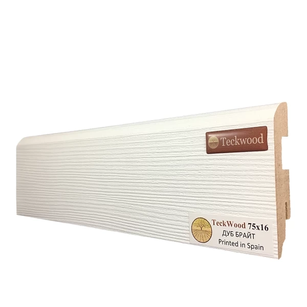 Плинтус МДФ Teckwood Дуб Брайт