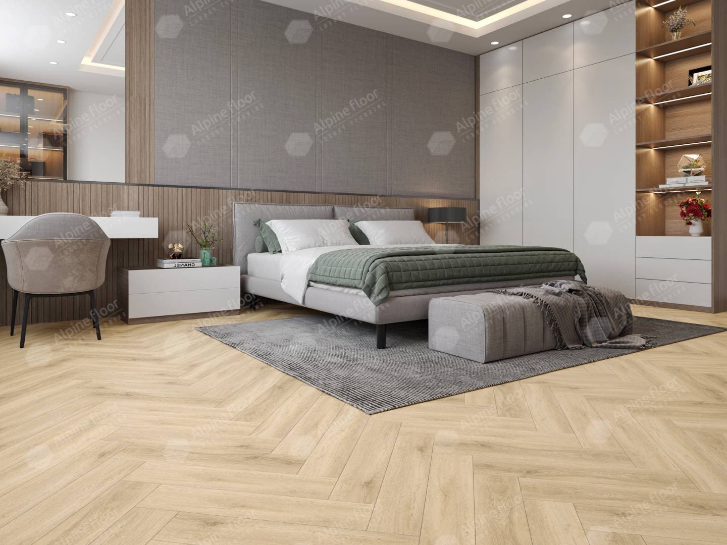 Кварц-виниловая плитка Alpine Floor Дуб Ригель Eco 13-24