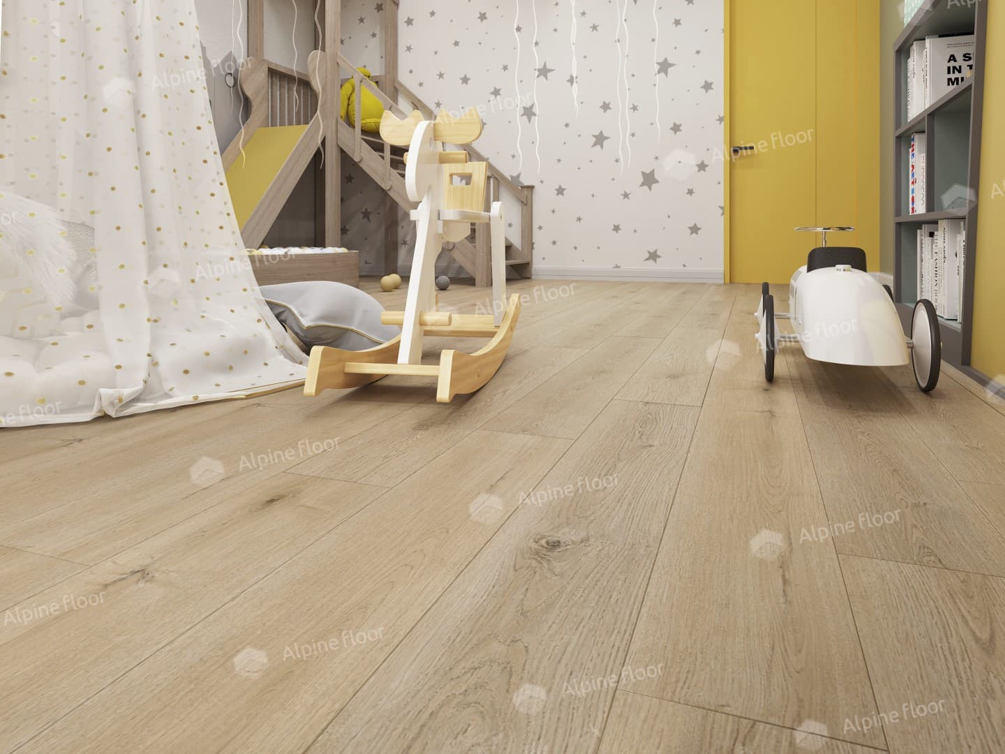 Виниловая плитка Alpine Floor Дуб Миндальный Eco 5-27