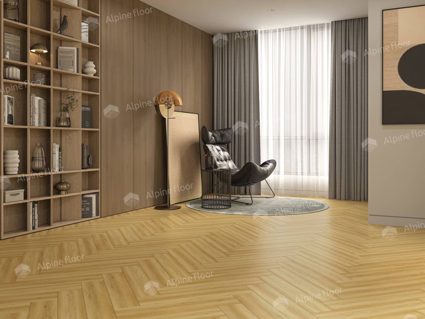 Кварц-виниловая плитка Alpine Floor Дуб Поллукс Eco 13-28