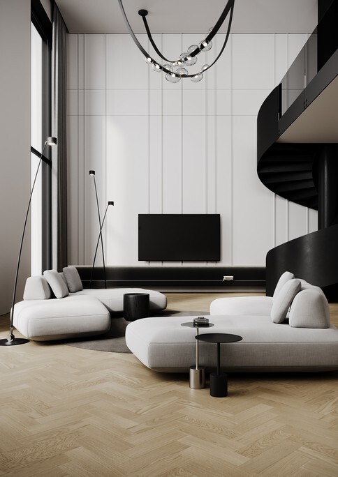 Кварц-виниловый паркет Quartz Parquet 44-1258-07 Дуб Бисквитный