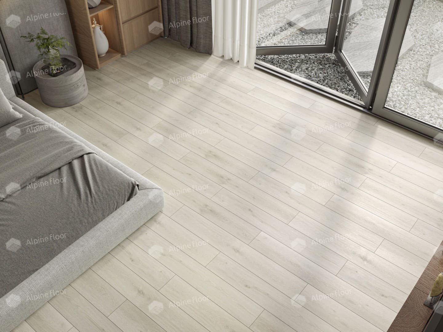 Виниловая плитка Alpine Floor Дуб Пепельный Eco 5-16