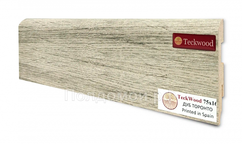 Плинтус МДФ Teckwood Дуб Торонто (Oak Toronto)