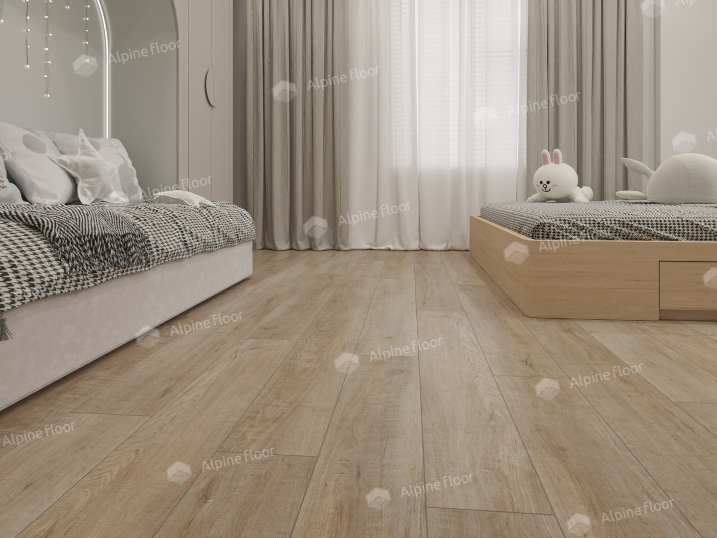 Виниловая плитка Alpine Floor Дуб Амбер Eco 5-39