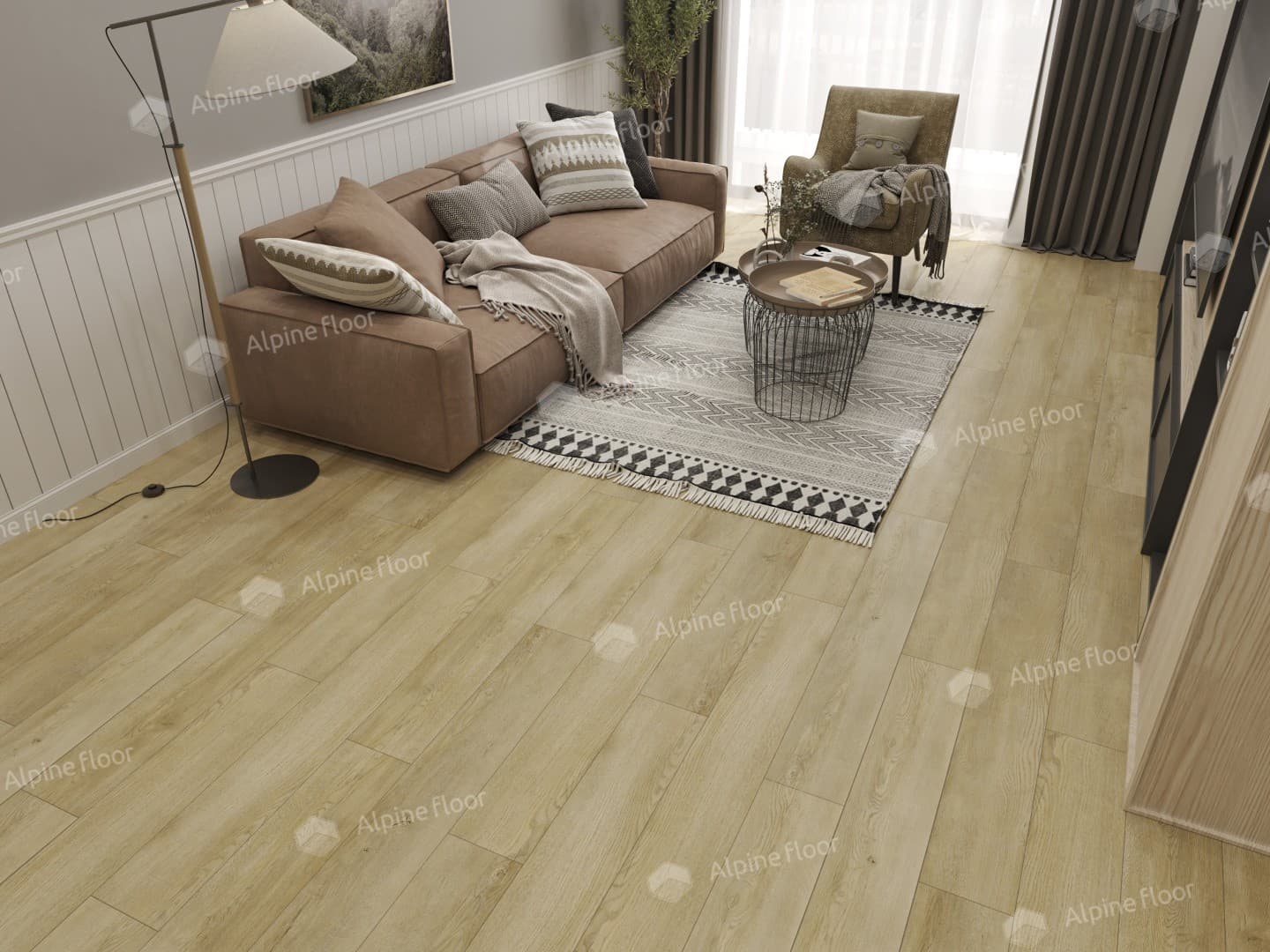 Виниловая плитка Alpine Floor Дуб Старинный Eco 5-33