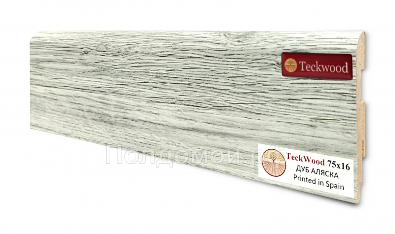Плинтус МДФ Teckwood Дуб Аляска (Oak Alaska)