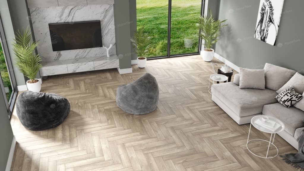 Кварц-виниловая плитка Alpine Floor Дуб Натуральный Отбеленый Eco 13-5