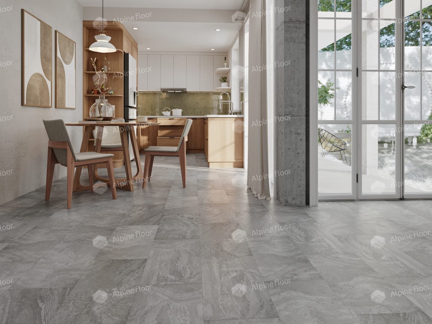 Виниловая плитка Alpine Floor Есо 15-11 Хэмпшир