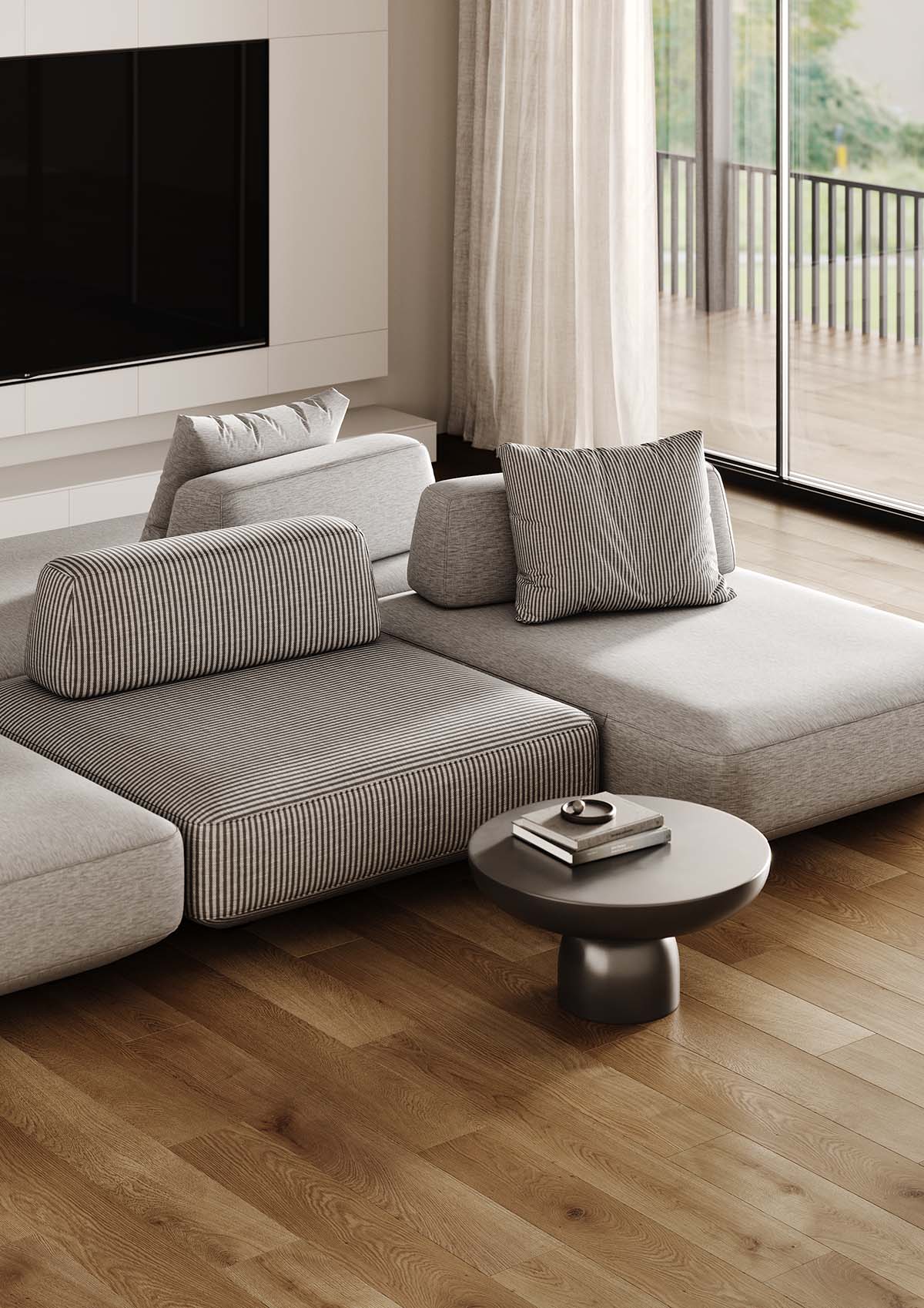 Кварц-виниловый ламинат Fargo Bevel 50-653-76 Дуб Окленд