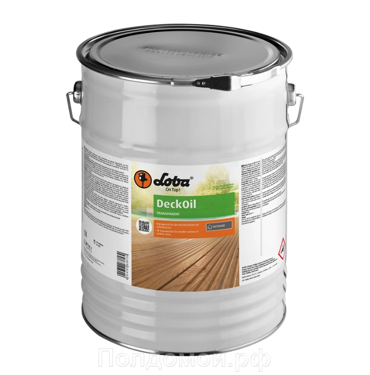 Масло-Пропитка Lobasol Для Наружных Работ Deck Oil 12л