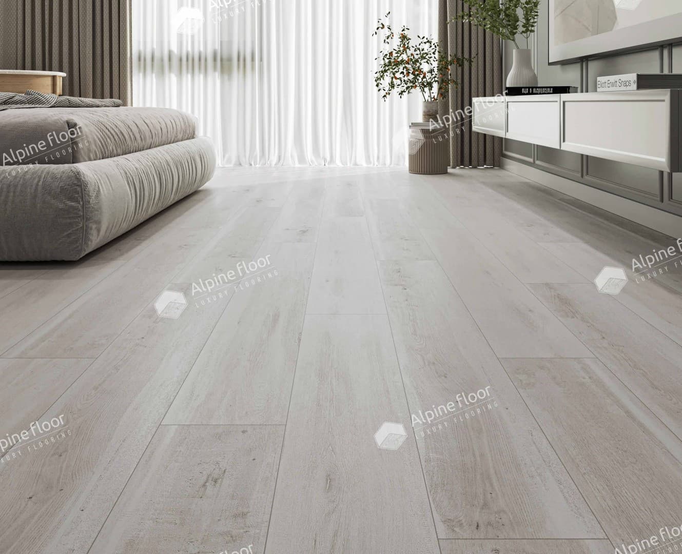 Виниловая плитка Alpine Floor Дуб Полярный Eco 3-19