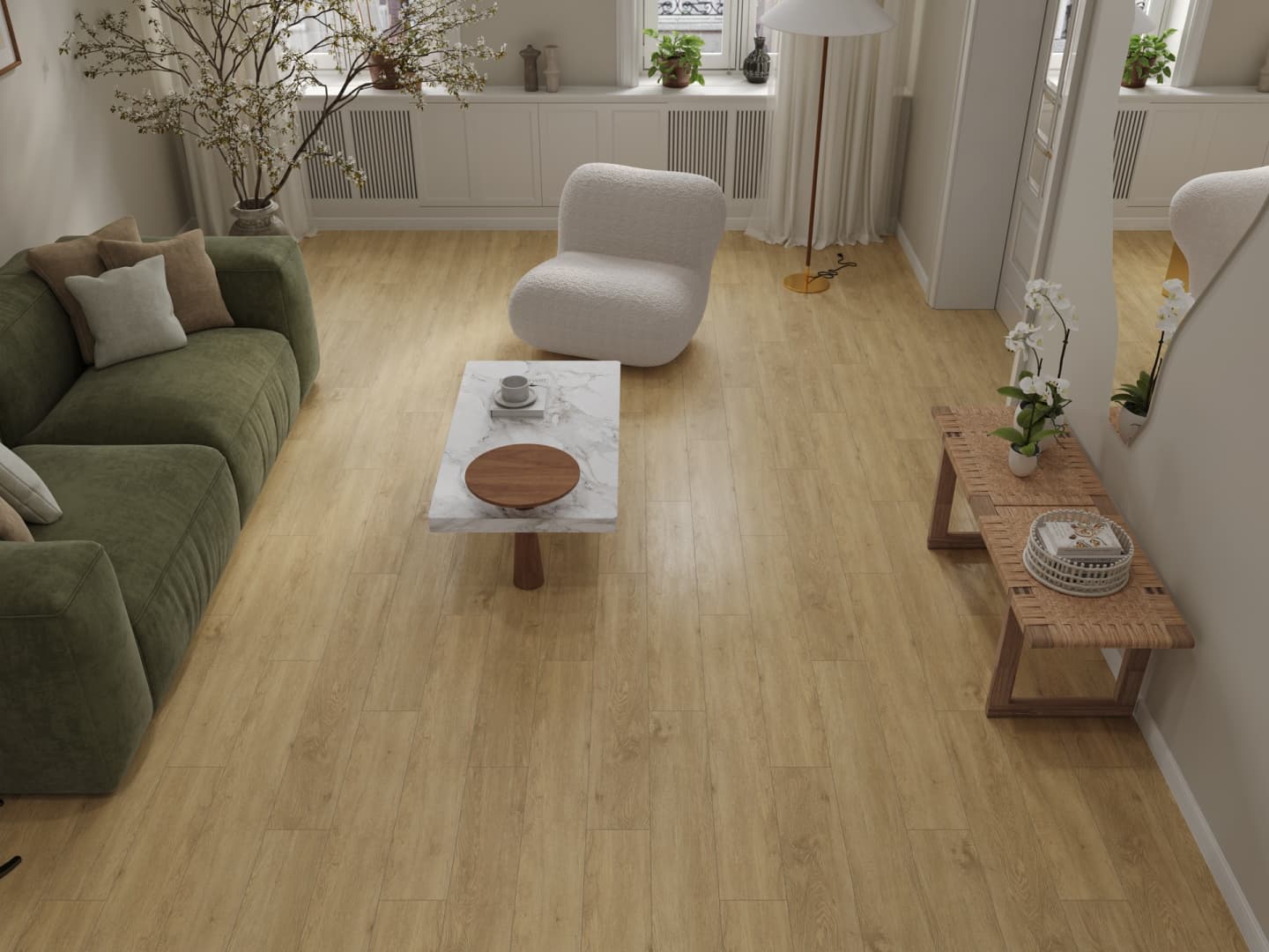 Кварц-виниловая плитка Alpine Floor Гранд Секвойя Миндаль Eco 11-608 Мс