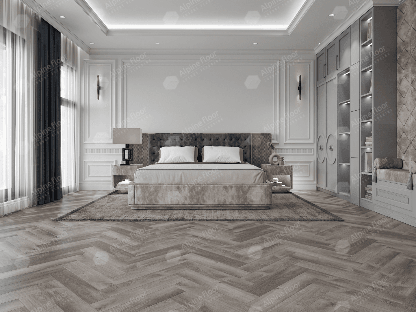 Кварц-виниловая плитка Alpine Floor Дуб Мерга Eco 13-13
