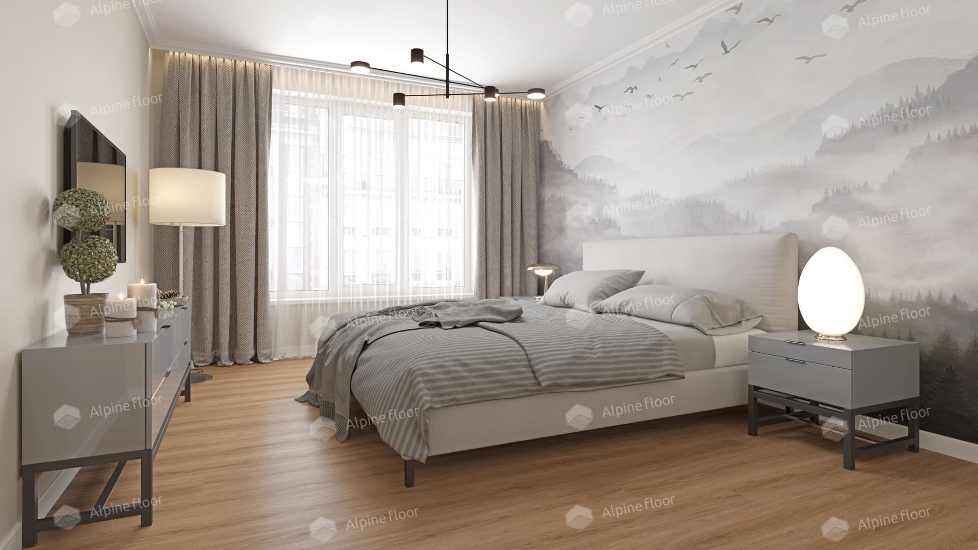 Виниловая плитка Alpine Floor Дуб Рыжий Eco 3-21