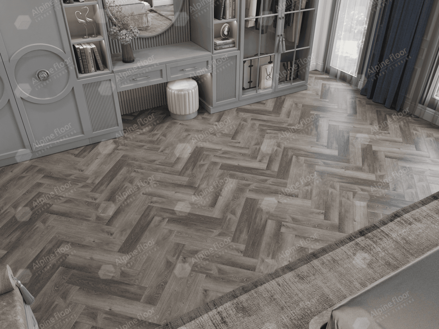 Кварц-виниловая плитка Alpine Floor Дуб Мерга Eco 13-13