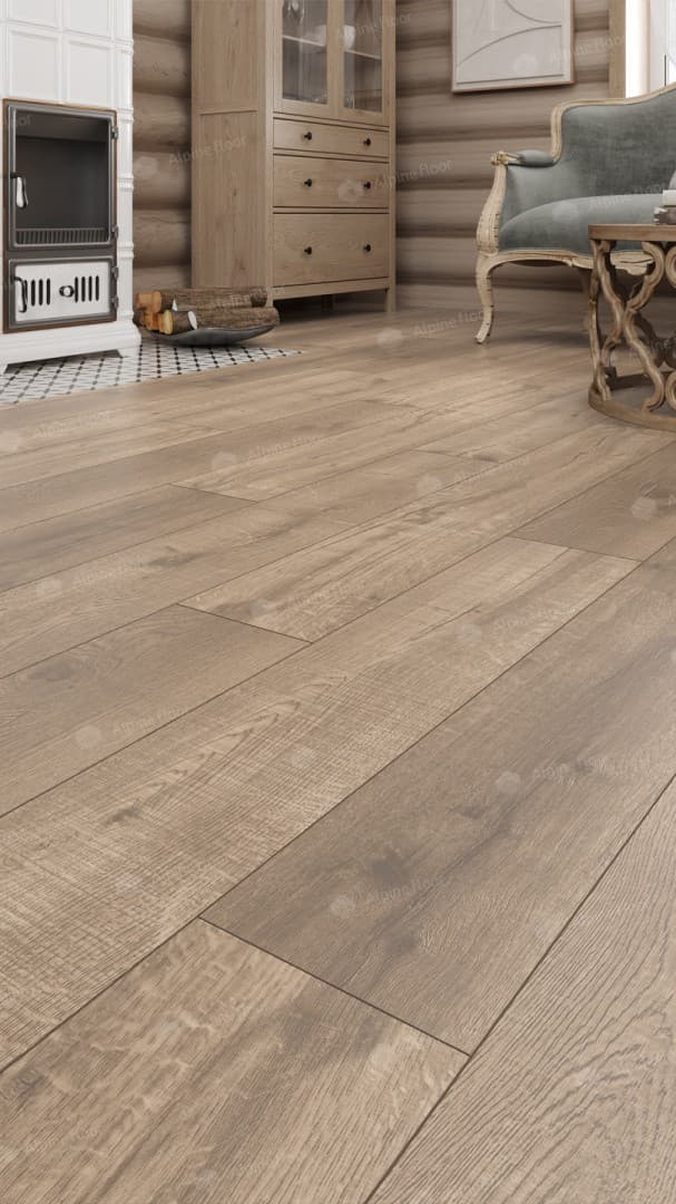 Кварц-виниловая плитка Alpine Floor Дуб Натуральный Eco 2-5