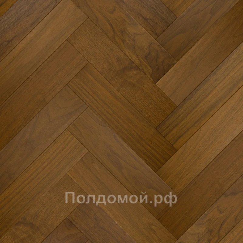 Кварц-виниловый паркет Quartz Parquet 44-400-29 Орех Американский Глянец