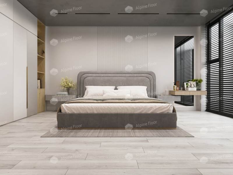 Кварц-виниловая плитка Alpine Floor Eco 134-5 Mc Ясень Серый