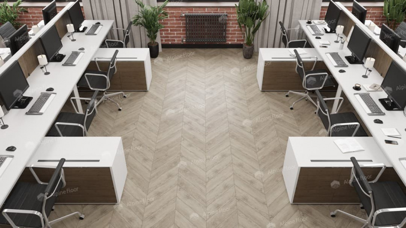 Виниловая плитка Alpine Floor Eco 20-11 Карите Chevron
