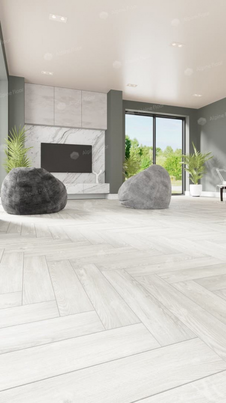 Кварц-виниловая плитка Alpine Floor Дуб Арктик Eco 13-4