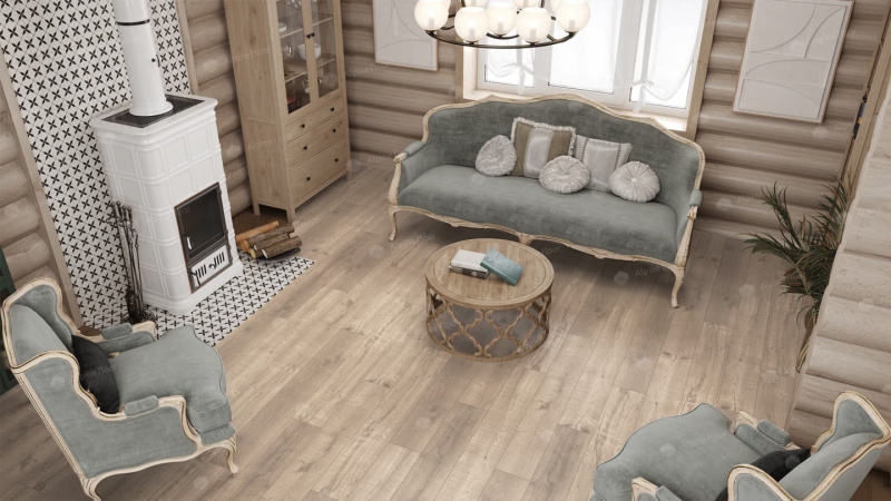Кварц-виниловая плитка Alpine Floor Дуб Натуральный Eco 2-5