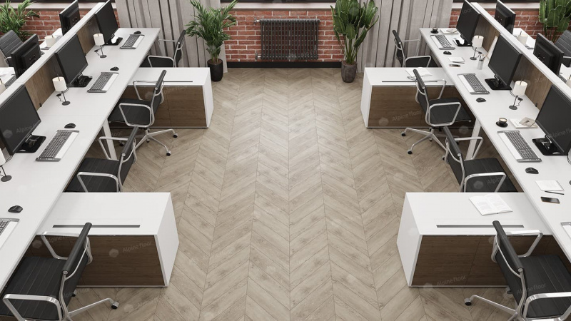 Кварц-виниловая плитка Alpine Floor Eco 18-11 Карите Chevron