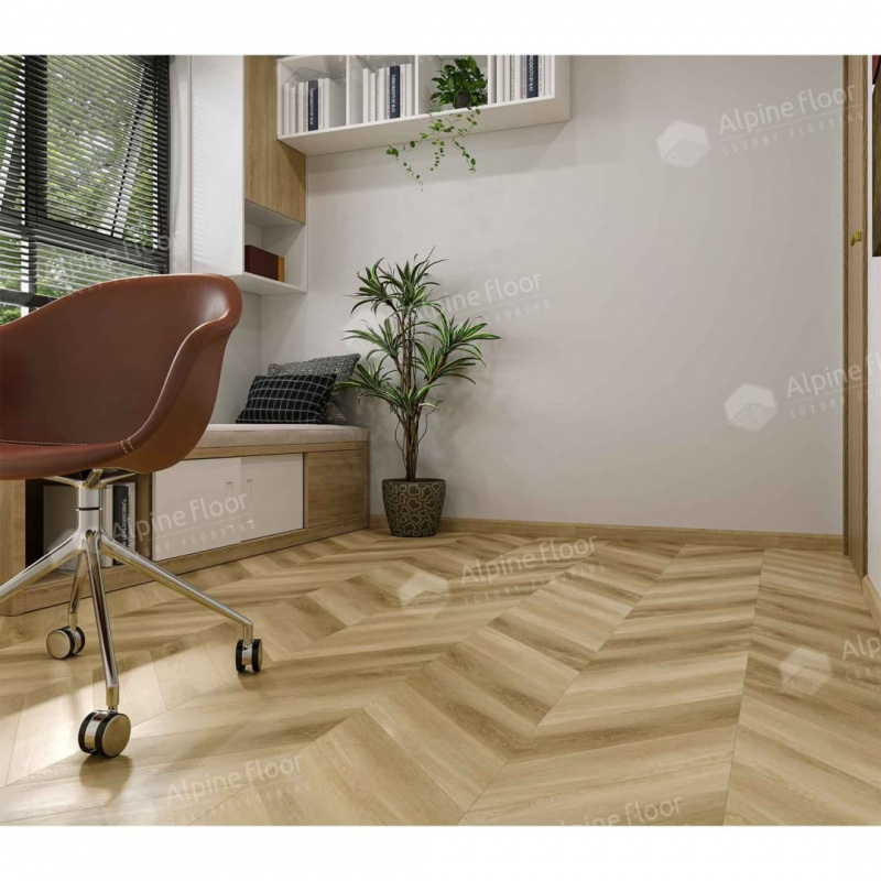 Кварц-виниловая плитка Alpine Floor Eco 18-17 Grazioso Chevron