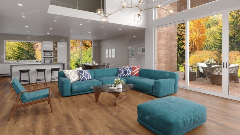 Кварц-виниловая плитка Alpine Floor Дуб Насыщенный Eco 7-7 Aba