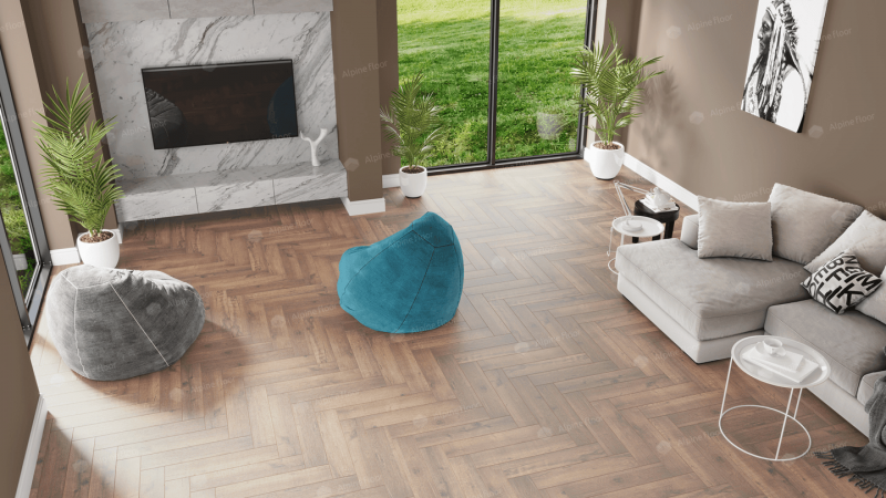 Кварц-виниловая плитка Alpine Floor Eco 19-2 Дуб Royal