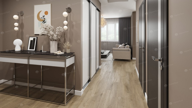Кварц-виниловая плитка Alpine Floor Дуб Млечный Eco 7-13 Aba