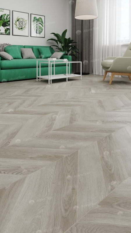 Виниловая плитка Alpine Floor Eco 20-1 Дуб Фантазия Chevron