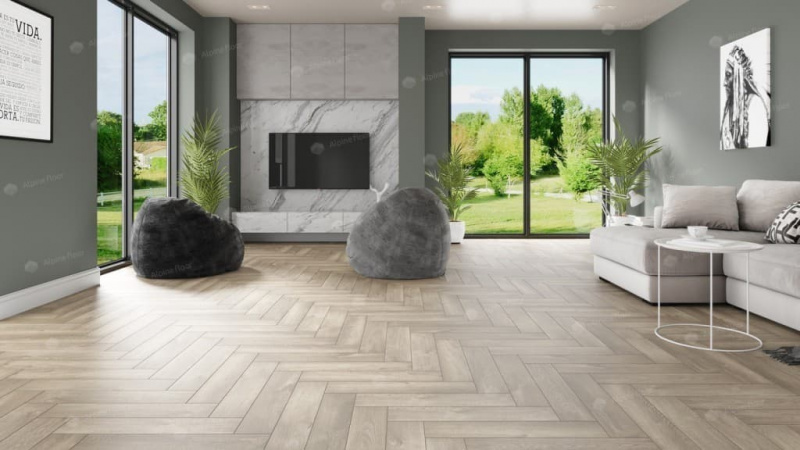 Виниловая плитка Alpine Floor Есо 16-5 Дуб Натуральный Отбеленный