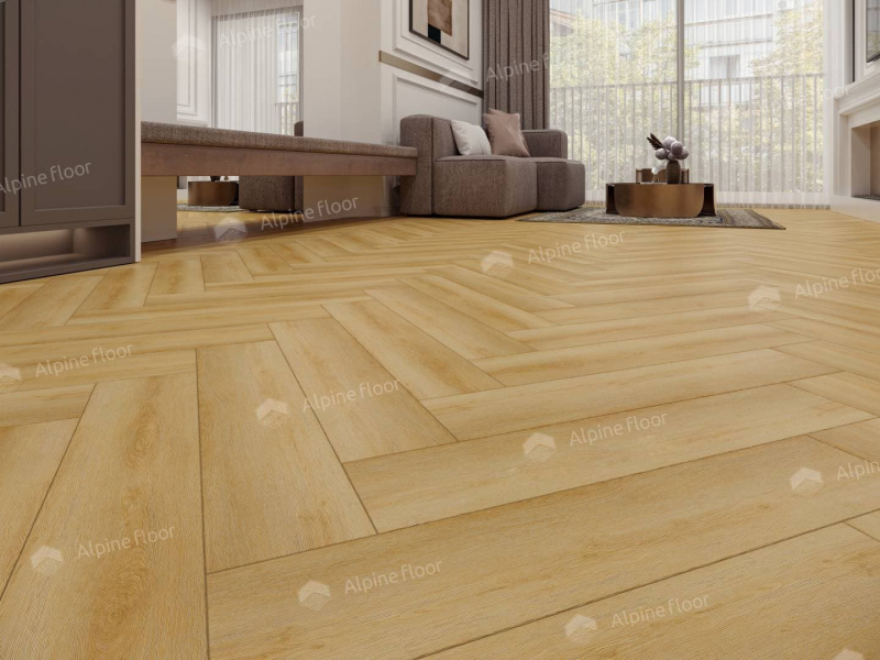 Кварц-виниловая плитка Alpine Floor Дуб Батейн Eco 13-29